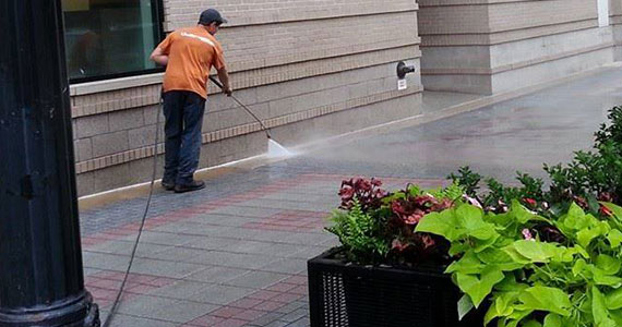 Storefront cleaning