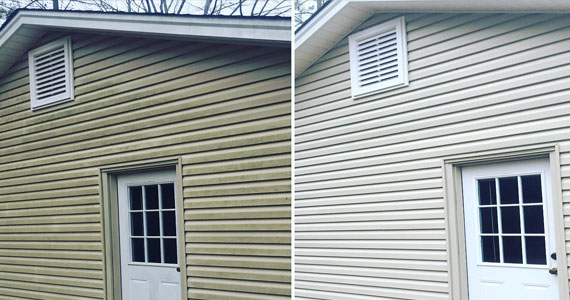 Before And After House Soft Wash