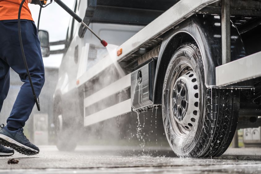 Truck washing