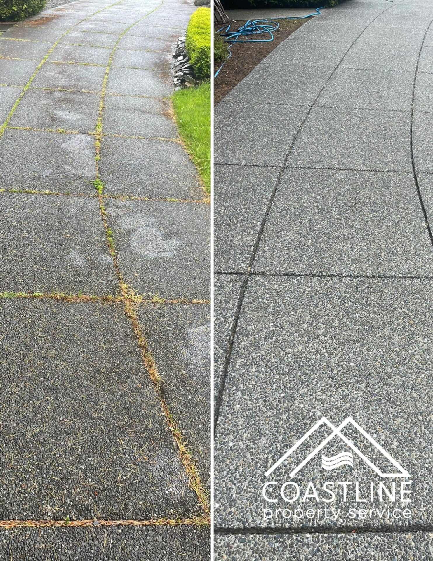 driveway clean result