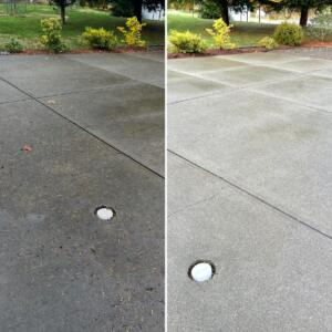 Before And After Cleaning a Porch