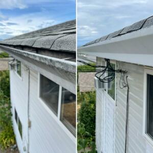Exterior gutter clean