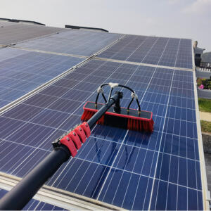Solar panel cleaning